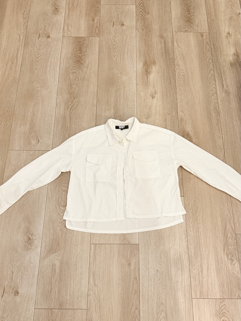 DKNY White Collar Button Shirt
